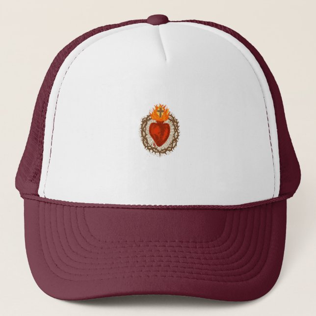 Sacred Heart of Jesus Trucker Hat (Front)