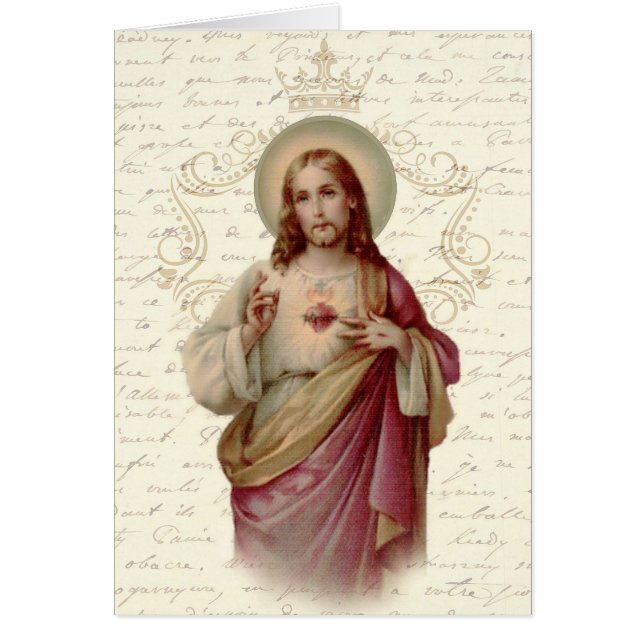 Sacred Heart of Jesus Vintage Religious (Front)