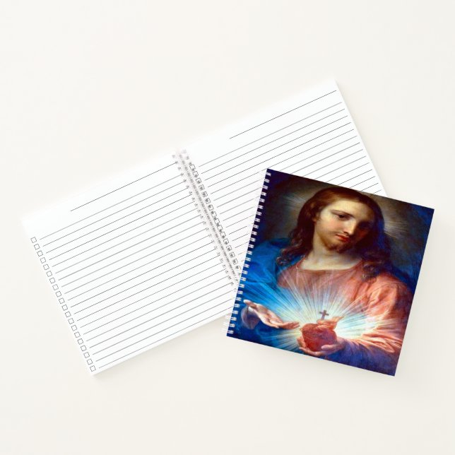 Sacred Heart of Jesus with Consecration Prayer Notebook (Inside)
