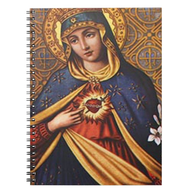 SACRED HEART OF MARY 25 CUSTOMIZABLE PRODUCTS NOTEBOOK (Front)