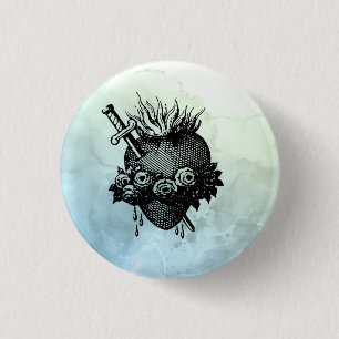 Sacred Heart Of Mary 3 Cm Round Badge