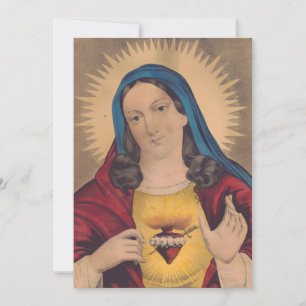Sacred Heart of Mary Holiday Card
