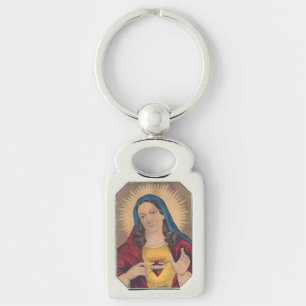 Sacred Heart of Mary Key Ring