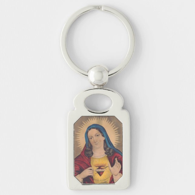 Sacred Heart of Mary Key Ring (Front)