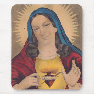 Sacred Heart of Mary Mouse Pad