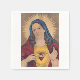 Sacred Heart of Mary Napkin