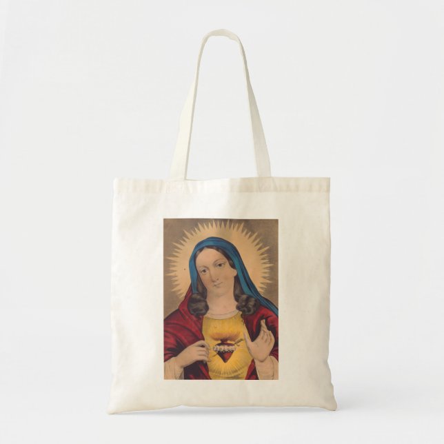 Sacred Heart of Mary Tote Bag (Front)