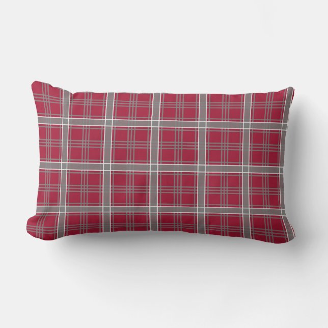 Sacred Heart University Tartan Lumbar Cushion (Front)