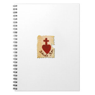 Sacred Heart Vendée Dieu, le Roi Catholic Notebook