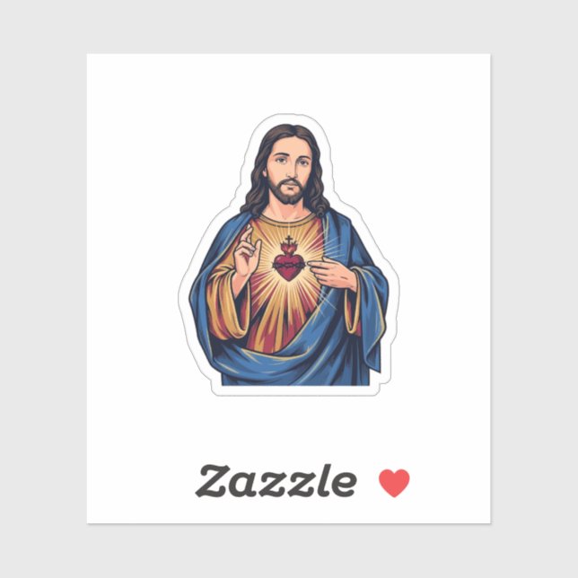 Sacred Heart Vintage Engraving Religious Vector De (Sheet)