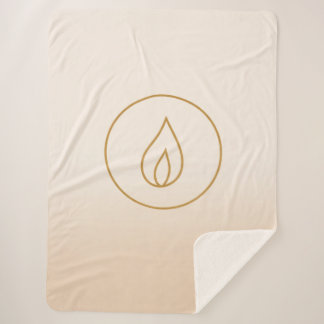 Sacred Hearth Flame Sherpa Blanket