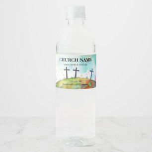 Sacred Hill Watercolor Grace Church Water Label