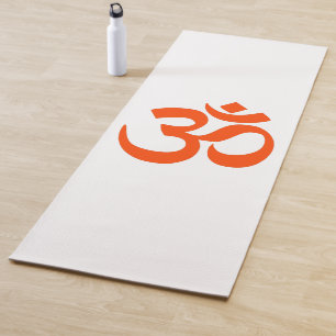 Sacred Indian Om Symbol Yoga Mat