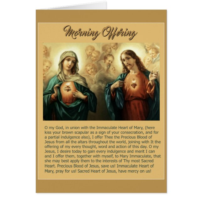 Sacred Jesus Immaculate Heart Mary Angels Cherubs (Front)