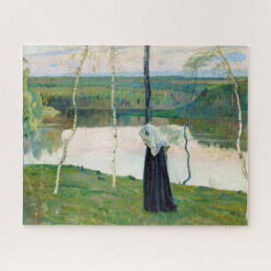 Sacred Lake by Mikhail Nesterov Jigsaw Puzzle