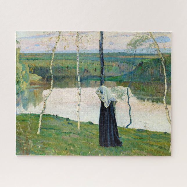 Sacred Lake by Mikhail Nesterov Jigsaw Puzzle (Horizontal)