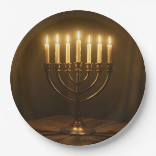 Sacred Light – Spiritual Illumination Art Paper  Plate