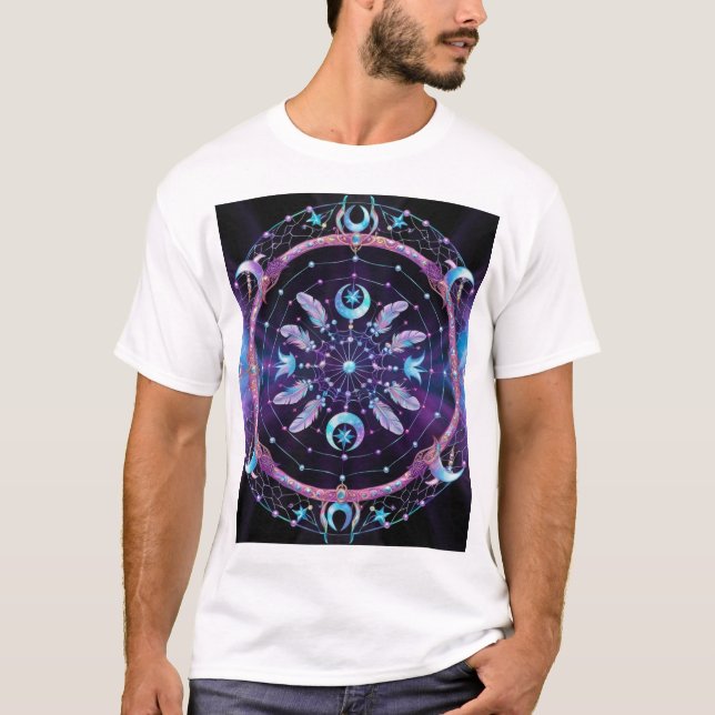 Sacred Line Native American Symbol Tattoo Art T-Shirt (Front)