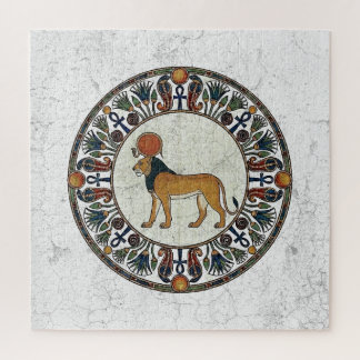 Sacred Lioness of the Sun: Ancient Egyptian Art Jigsaw Puzzle