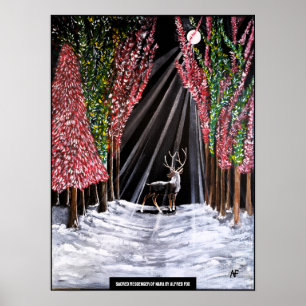 Sacred Messenger of Nara Painting by Alfred Fox Poster