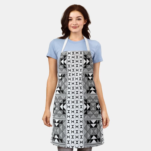 Sacred Mountains in Grey Apron (Worn)
