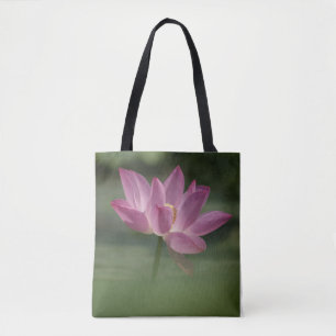 Sacred Pink Lotus Blossom - Serene Zen Art Tote Bag