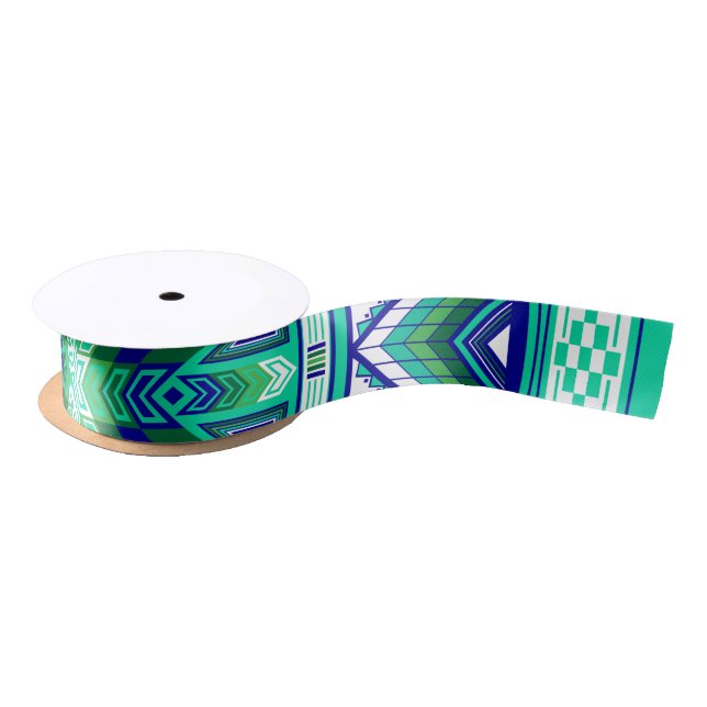 Sacred Places Aqua Satin Ribbon (Spool)