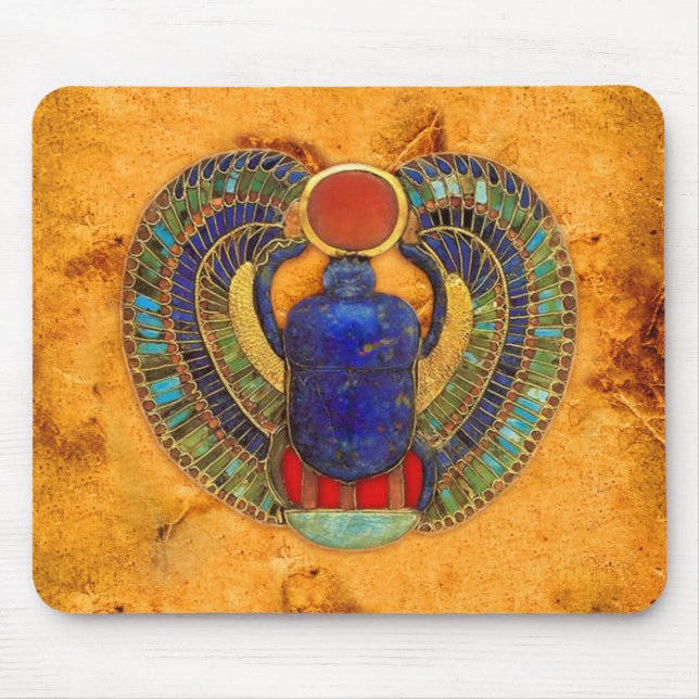 Sacred Scarab of Ancient Egypt Mouse Pad (Front)
