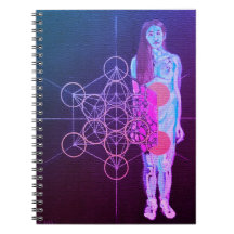 Sacred Self Spiral Notebook Original Art