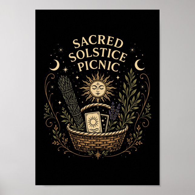 Sacred Solstice Picnic Litha  Poster (Front)