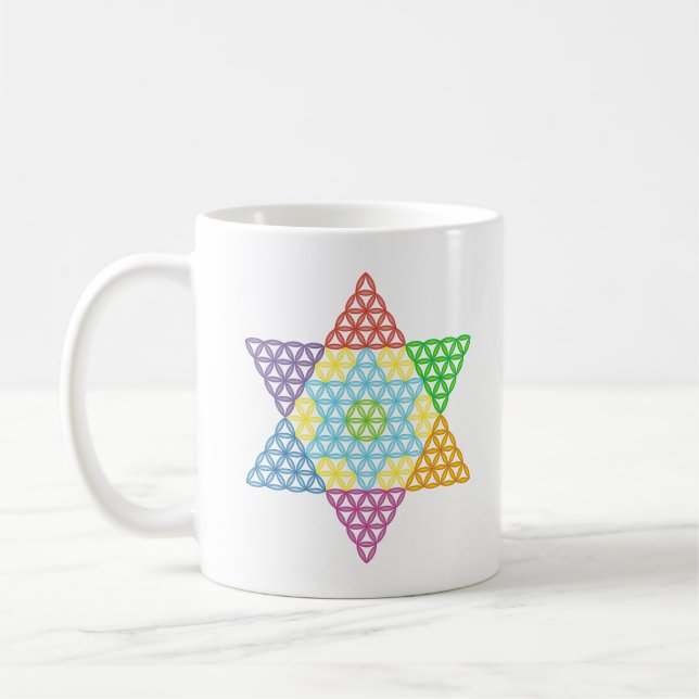 Sacred Star - Star Of Life, 04/3D-CF. Coffee Mug (Left)