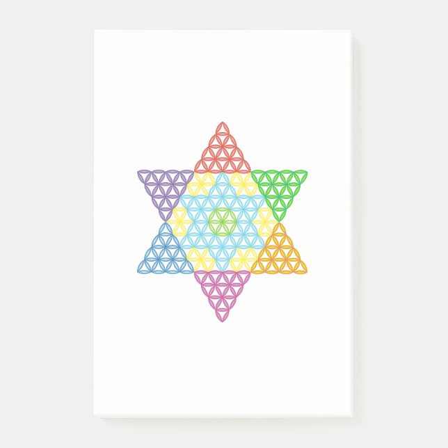 Sacred Star - Star Of Life, 04/3D-CF. Post-it Notes (Front)