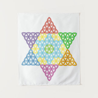 Sacred Star - Star Of Life, 04/3D-CF. Tapestry