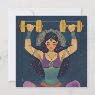 Sacred Strength Goddess Encouragement Card