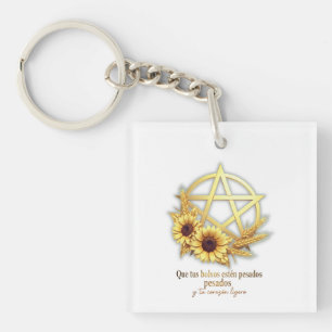 Sacred Symbol of Abundance and Prosperity Key Ring