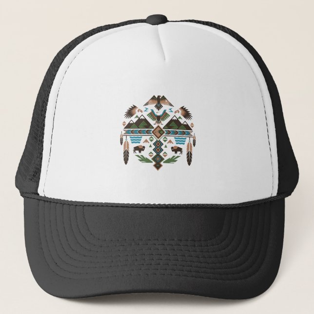 Sacred Symbols Trucker Hat (Front)