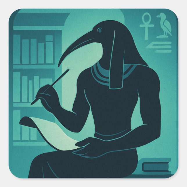 Sacred Thoth Divine Wisdom God Sticker (Front)