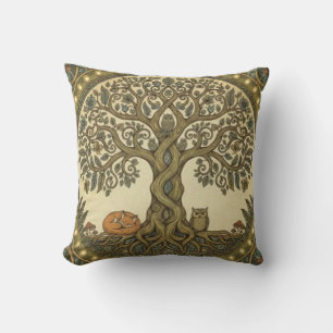 Sacred Tree of Life Celtic Art Cushion