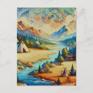 Sacred Valley - Native American Heritage Landscape Postcard