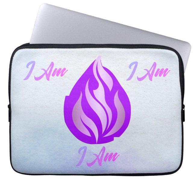 Sacred Violet Flame - I Am Laptop Sleeve (Front)