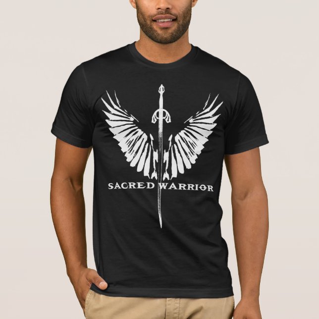 Sacred Warrior Wings logo T-shirt (Front)