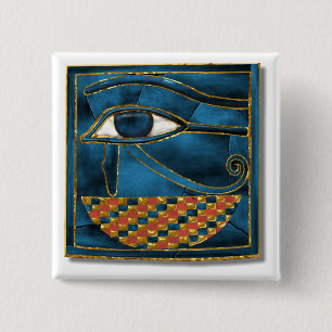 Sacred Wedjat Eye of Horus 15 Cm Square Badge