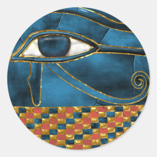 Sacred Wedjat Eye of Horus Classic Round Sticker