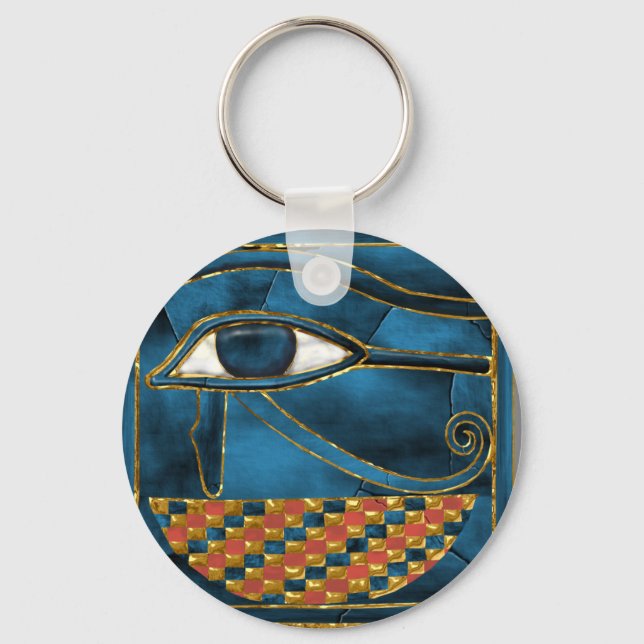 Sacred Wedjat Eye of Horus Key Ring (Front)