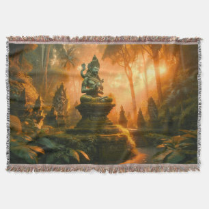 Sacred Whispers of Bali Throw Blanket