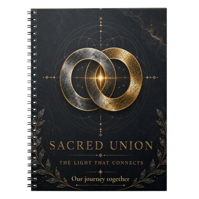 Sacred Wholeness Midnight Edition Wedding Planner Notebook (Front)