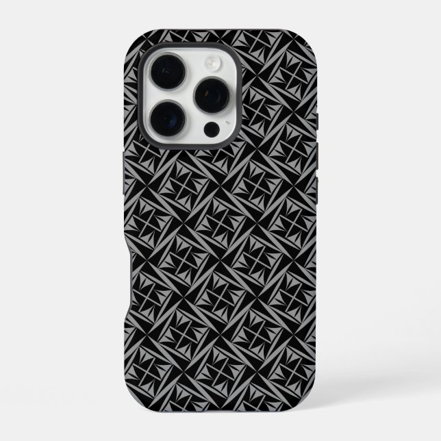 Sacred Winds in Charcoal iPhone Case (Back)