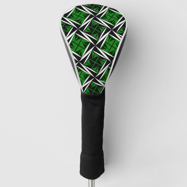 Sacred Winds in Green Golf Head Cover (Front)