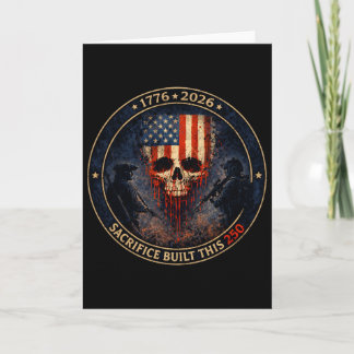 Sacrifice Built This 250 Patriotic Veteran Tribute Card