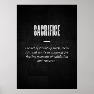 Sacrifice Poster